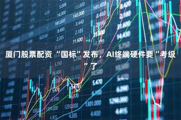 厦门股票配资 “国标”发布，AI终端硬件要“考级”了